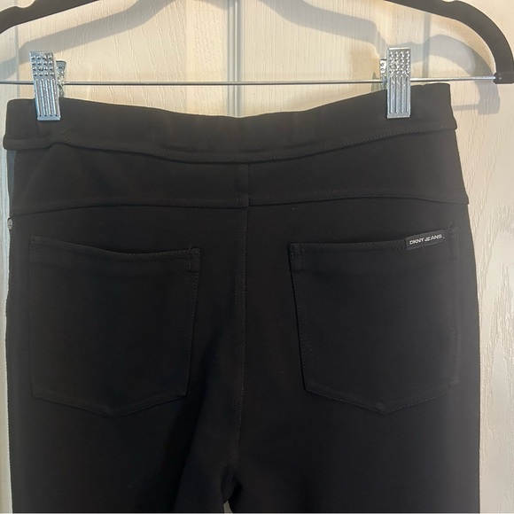🖤”DKNY Jeans” Women’s Black Pullon Leggings w/ Front & Back Pockets Size S - Picture 5 of 12
